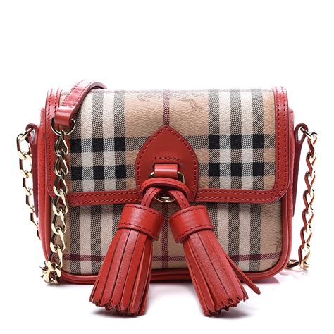 burberry red fringe purse|mini Burberry handbags.